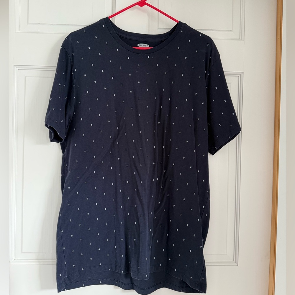 Old Navy Dark Blue Short Sleeve Nautical shirt